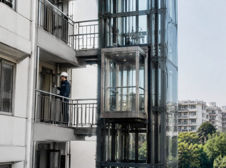 伊犁哈萨克自治州旧楼加建观光电梯